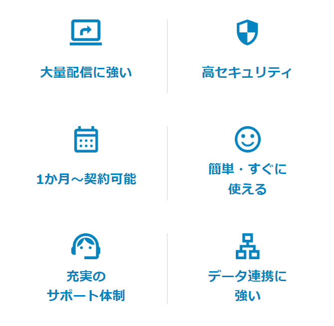 WEBCAS e-mailの特徴