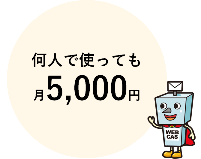 何人で使っても月5000円