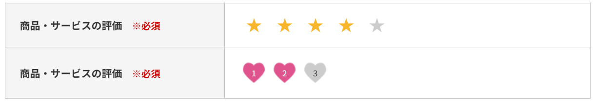 マーク形式での評価_WEBCAS formulator