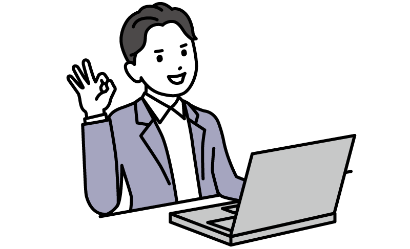 各担当者のメールアドレスで一斉配信