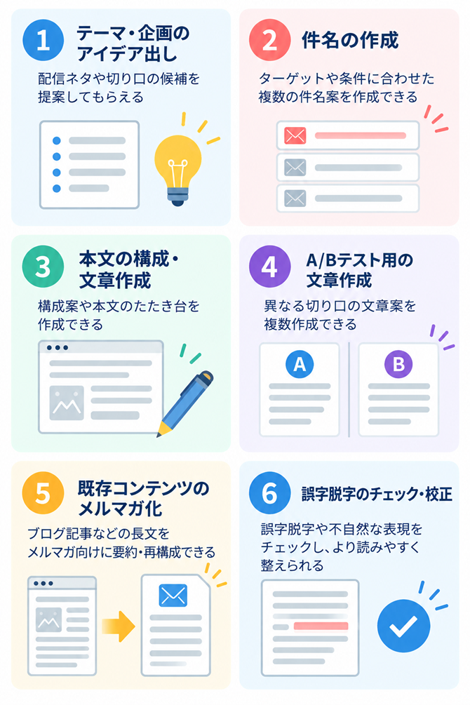 AIはメルマガ作成にどう活用できる？6つの具体例
