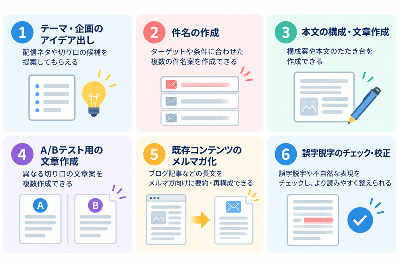 AIはメルマガ作成にどう活用できる？6つの具体例