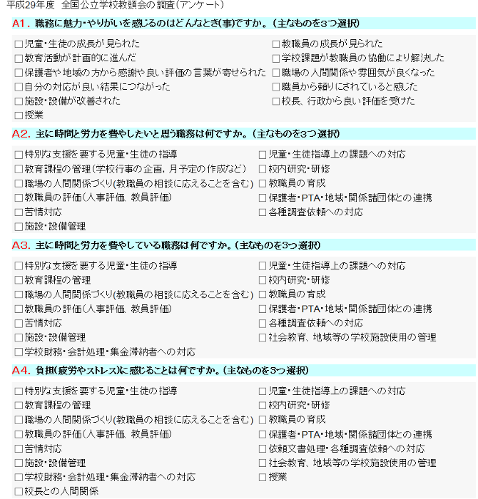 WEBCASで作成したWebアンケートフォーム